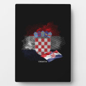 Kroatien-Flagge Fotoplatte (Vorderseite)