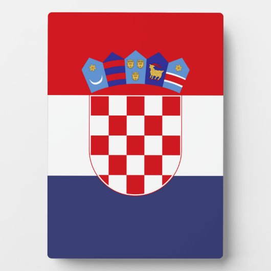 Kroatien-Flagge Fotoplatte (Vorderseite)