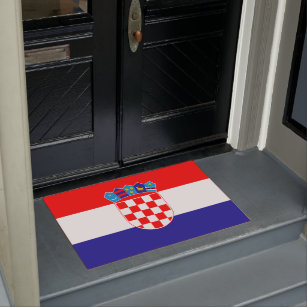Kroatien-Flagge Fußmatte