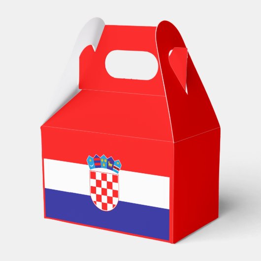 Kroatien-Flagge - GefälligkeitsBox Geschenkschachtel (Rückseite)