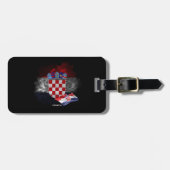 Kroatien-Flagge Gepäckanhänger (Vorderseite horizontal)