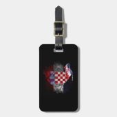 Kroatien-Flagge Gepäckanhänger (Vorderseite vertikal)