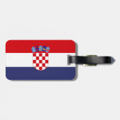 Kroatien-Flagge Gepäckanhänger (Rückseite horizontal)