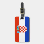 Kroatien-Flagge Gepäckanhänger (Vorderseite vertikal)