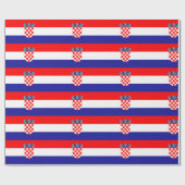 Kroatien-Flagge Geschenkpapier (Flach)