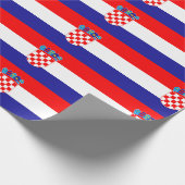 Kroatien-Flagge Geschenkpapier (Ecke)