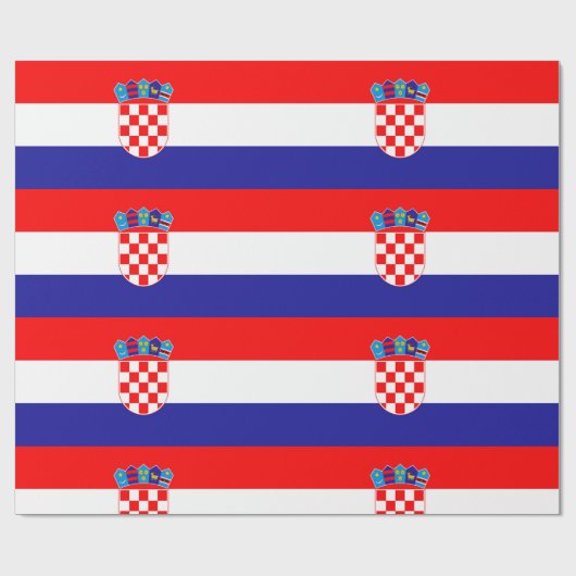 Kroatien-Flagge Geschenkpapier (Flach)