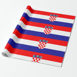 Kroatien-Flagge Geschenkpapier