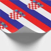 Kroatien-Flagge Geschenkpapier (Ecke)
