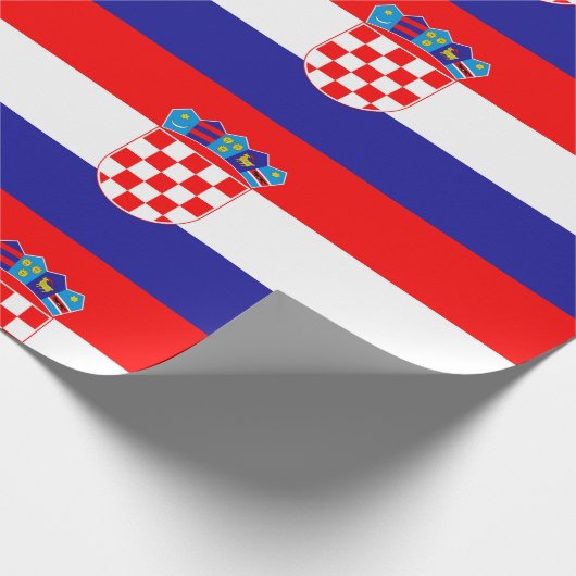 Kroatien-Flagge Geschenkpapier (Ecke)