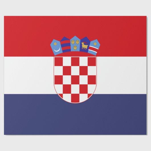 Kroatien-Flagge Geschenkpapier (Flach)
