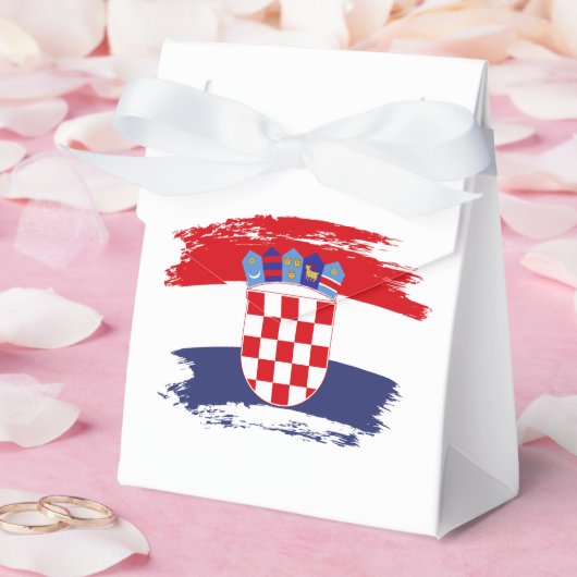 Kroatien-Flagge Geschenkschachtel (Hochzeit)