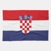 Kroatien-Flagge Geschirrtuch (Horizontal)