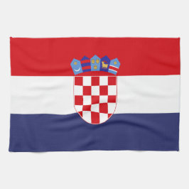 Kroatien-Flagge Geschirrtuch