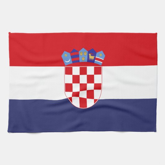 Kroatien-Flagge Geschirrtuch (Horizontal)