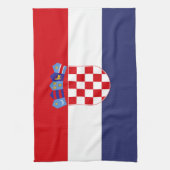 Kroatien-Flagge Geschirrtuch (Vertikal)