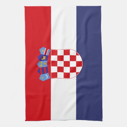 Kroatien-Flagge Geschirrtuch (Vertikal)