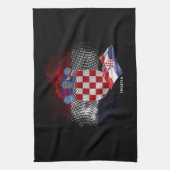 Kroatien-Flagge Geschirrtuch (Vertikal)