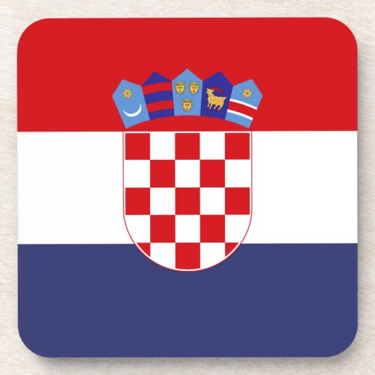 Kroatien-Flagge Getränkeuntersetzer (Vorderseite)