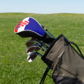 Kroatien-Flagge Golf Headcover (In SItu)
