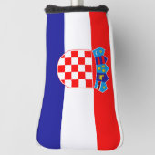 Kroatien-Flagge Golf Headcover (Rotieren 90)