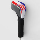 Kroatien-Flagge Golf Headcover (angewinkelt)