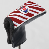 Kroatien-Flagge Golf Headcover (3/4 Vorderseite)