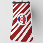 Kroatien-Flagge Golf Headcover (Rotieren 90)