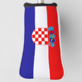 Kroatien-Flagge Golf Headcover (Rotieren 90)
