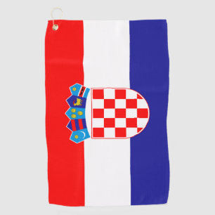 Kroatien Flagge Golf Tower Golfhandtuch