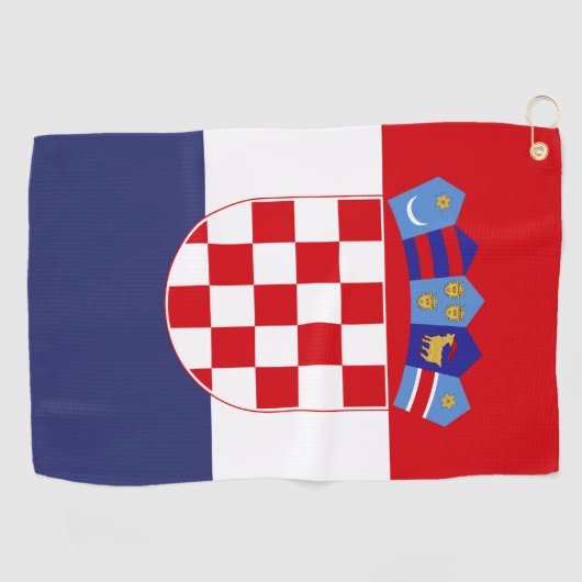 Kroatien-Flagge Golfhandtuch (Horizontal)