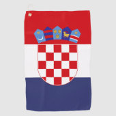 Kroatien-Flagge Golfhandtuch (Vorderseite)