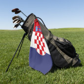 Kroatien-Flagge Golfhandtuch (Gras)