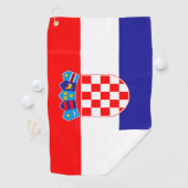 Kroatien-Flagge Golfhandtuch (Insitu)