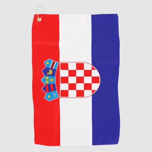 Kroatien-Flagge Golfhandtuch (Vorderseite)