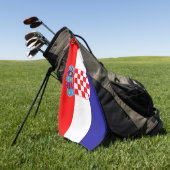 Kroatien-Flagge Golfhandtuch (Gras)