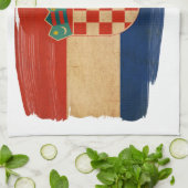 Kroatien-Flagge Handtuch (Gefaltet)