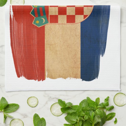 Kroatien-Flagge Handtuch (Gefaltet)