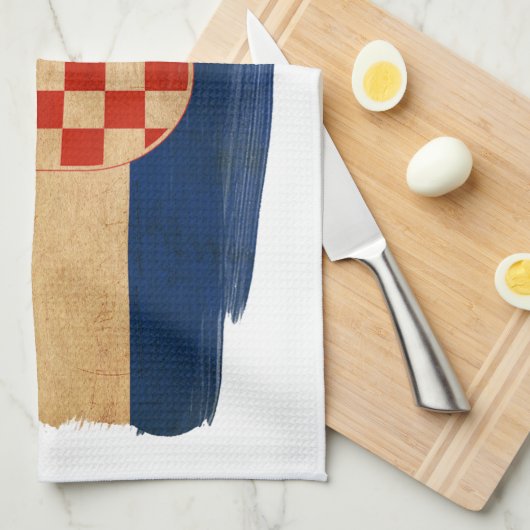 Kroatien-Flagge Handtuch (Viertel Falte)