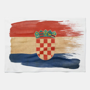 Kroatien-Flagge Handtuch