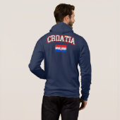 Kroatien-Flagge Hoodie (Schwarz voll)