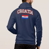Kroatien-Flagge Hoodie (Rückseite)