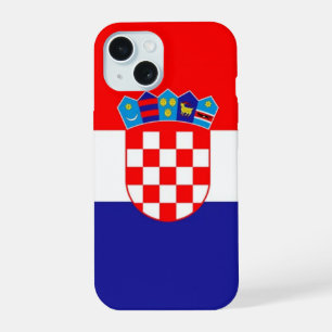 Kroatien-Flagge iPhone 15 Hülle