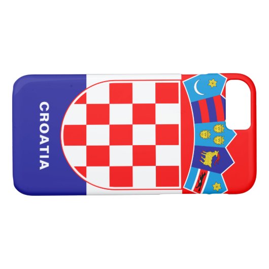 Kroatien-Flagge iPhone Fall Case-Mate iPhone Hülle (Rückseite (Horizontal))