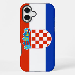 Kroatien-Flagge iPhone 16 Plus Hülle