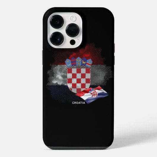 Kroatien-Flagge iPhone Hülle (Rückseite)