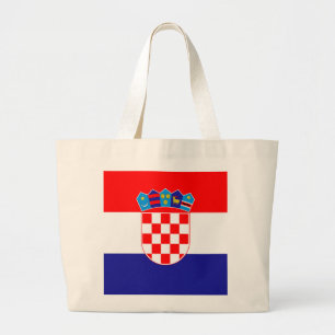Kroatien-Flagge Jumbo Stoffbeutel
