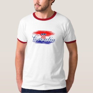 Kroatien Flagge Karte T-Shirt