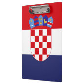 Kroatien-Flagge Klemmbrett (Links)