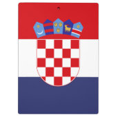 Kroatien-Flagge Klemmbrett (Rückseite)